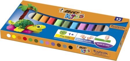 Pâte à modeler BIC Plasticine Boîte de 12