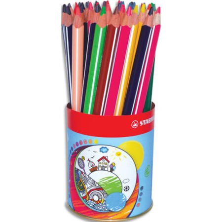 12 CRAYONS DE COULEUR - POT