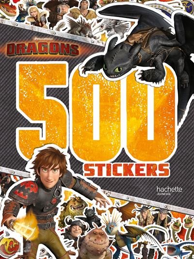500 STICKERS DRAGONS - DreamWorks